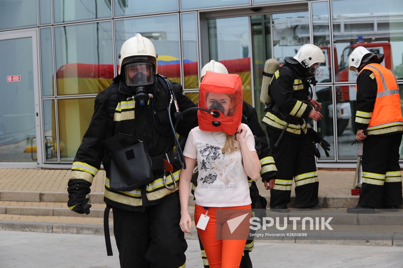 Russian Emergency Ministry's drills on Coca-Cola plant