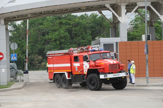 Russian Emergency Ministry's drills on Coca-Cola plant