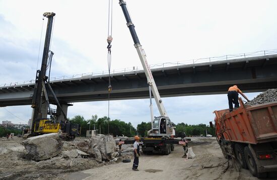 Rebuilding the Voroshilov Bridge in Rostov-on-Don