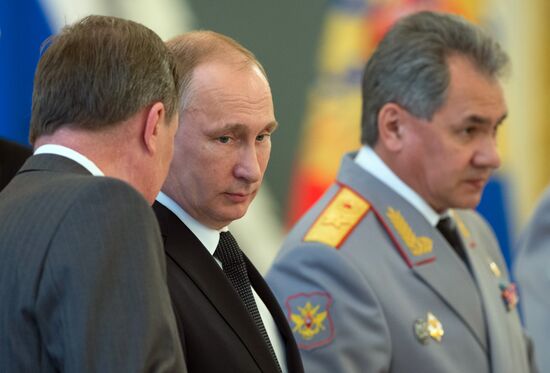 Russian President Putin hosts reception in honor of military academy graduates