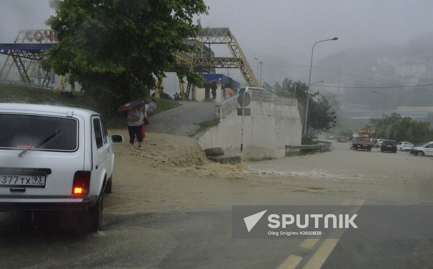 Sochi hit by flooding