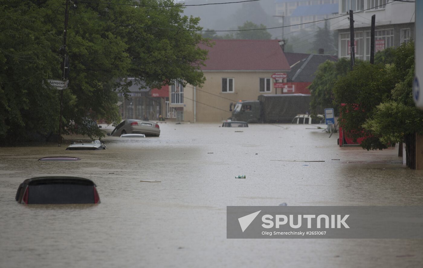 Sochi hit by flooding