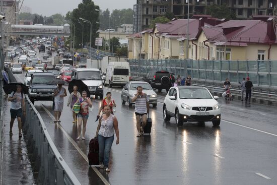 Sochi hit by flooding