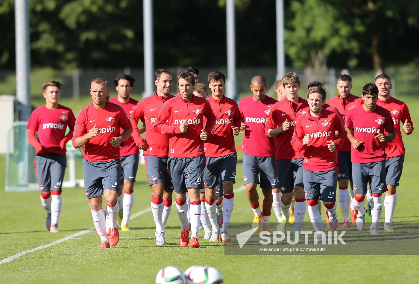 Soccer. FC Spartak Moscow training session