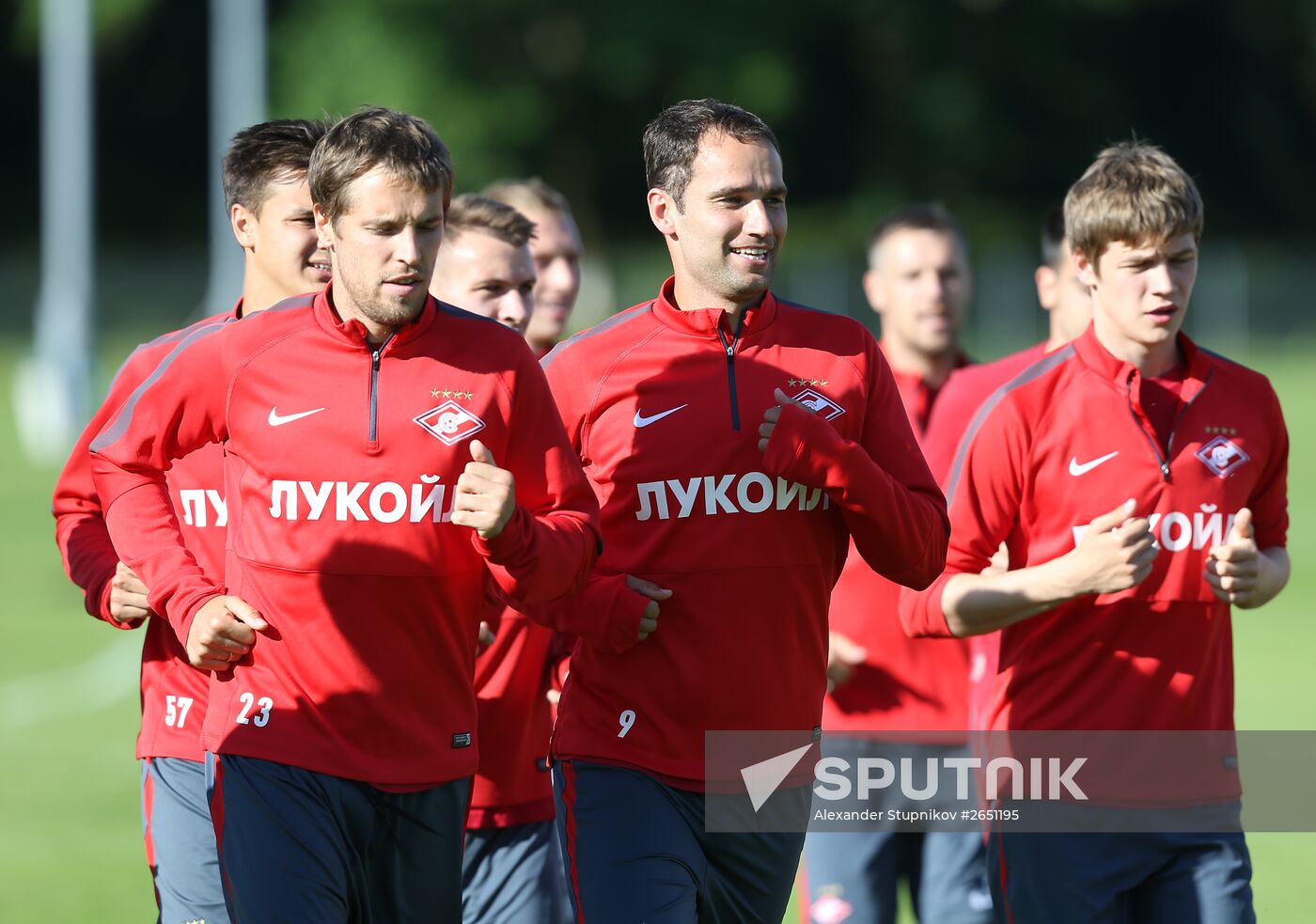 Soccer. FC Spartak Moscow training session