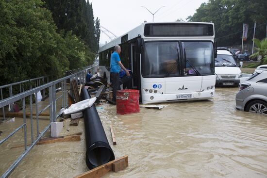 Sochi hit by flooding
