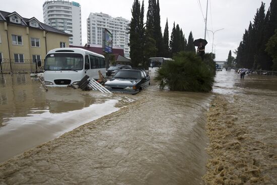 Sochi hit by flooding