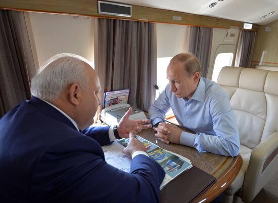 Vladimir Putin visits Khakassia