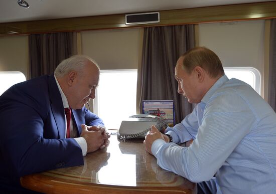 Vladimir Putin visits Khakassia