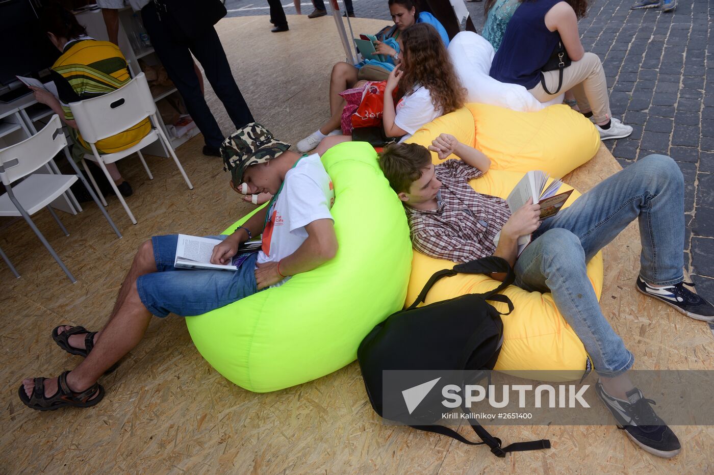 Books of Russia Festival on Moscow's Red Square. Day Two