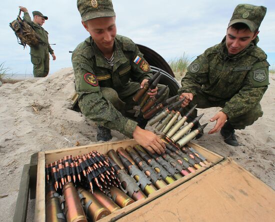 Competition for field training of Marine coastal forces of the Navy "Baltic derby-2015"