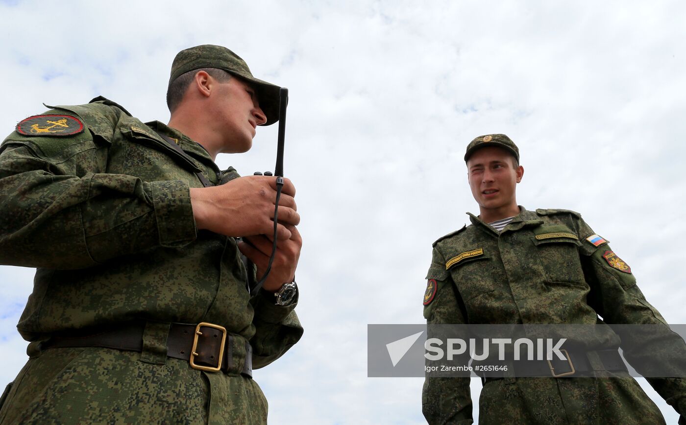 Competition for field training of Marine coastal forces of the Navy "Baltic derby-2015"