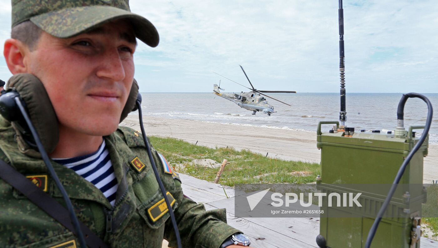 Competition for field training of Marine coastal forces of the Navy "Baltic derby-2015"