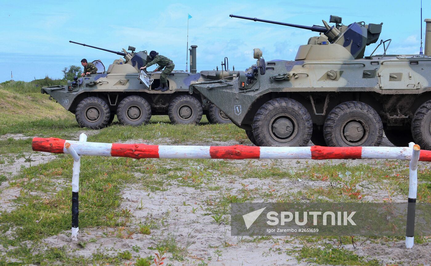 Competition for field training of Marine coastal forces of the Navy "Baltic derby-2015"