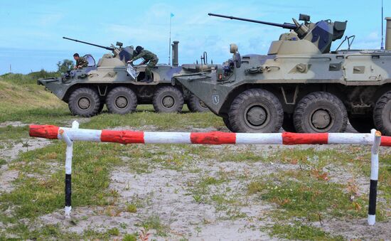 Competition for field training of Marine coastal forces of the Navy "Baltic derby-2015"