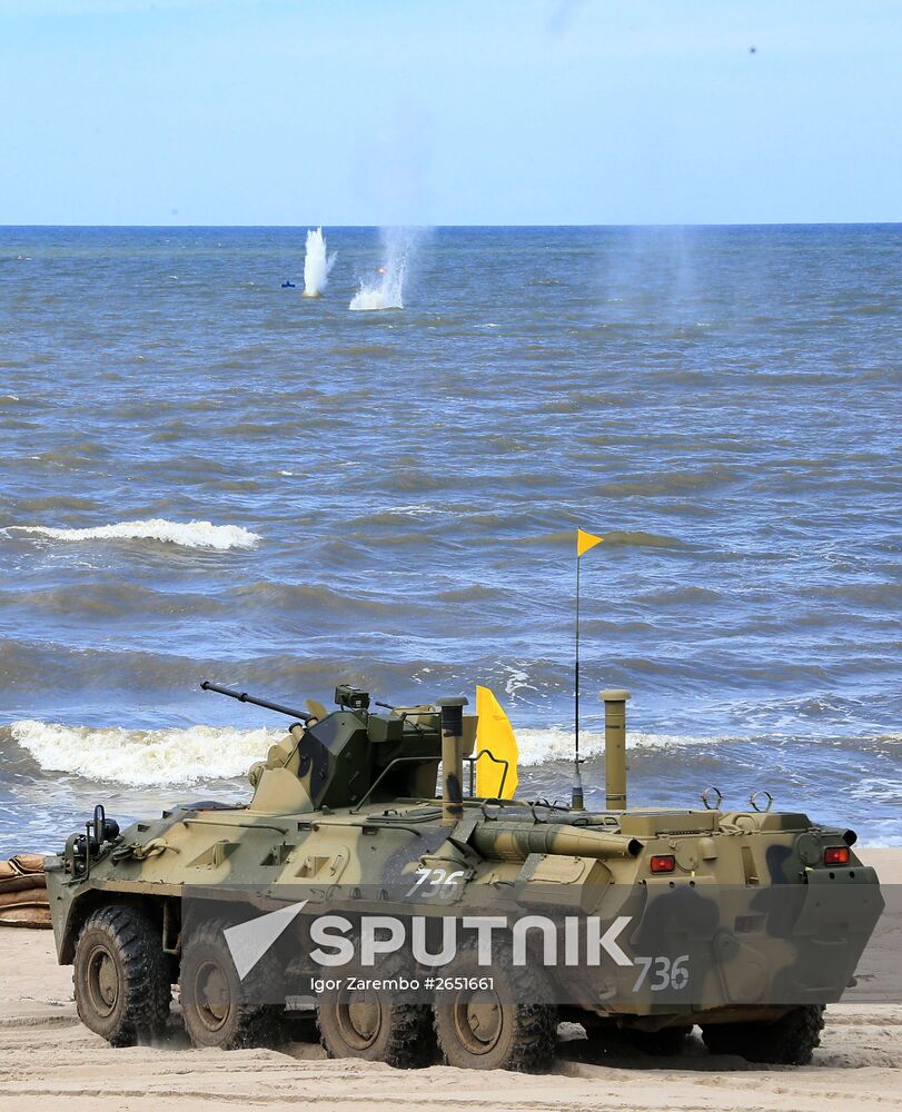 Competition for field training of Marine coastal forces of the Navy "Baltic derby-2015"