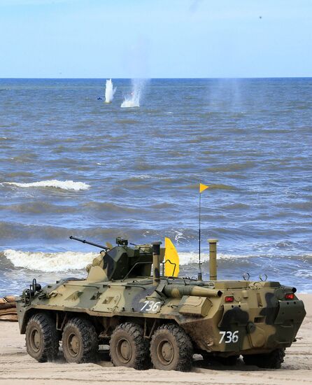 Competition for field training of Marine coastal forces of the Navy "Baltic derby-2015"