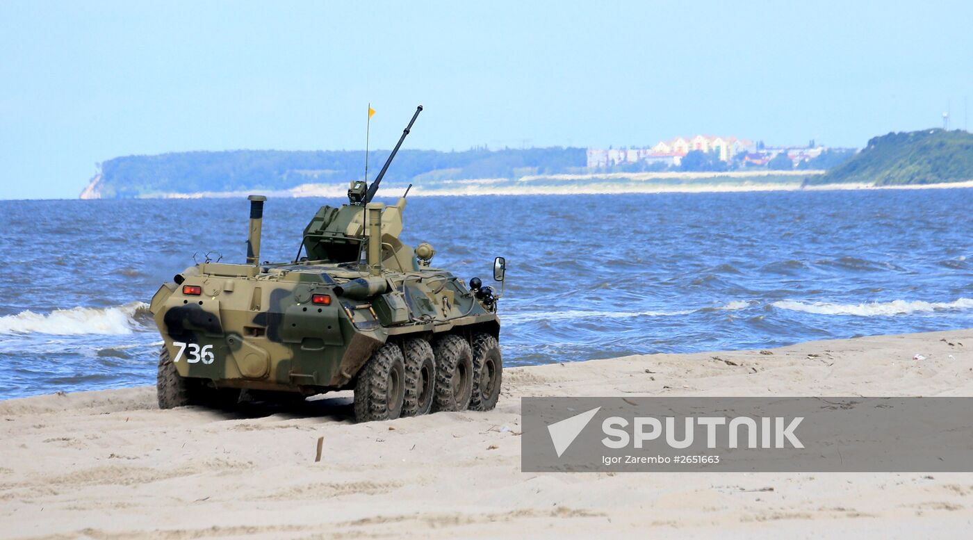 Competition for field training of Marine coastal forces of the Navy "Baltic derby-2015"