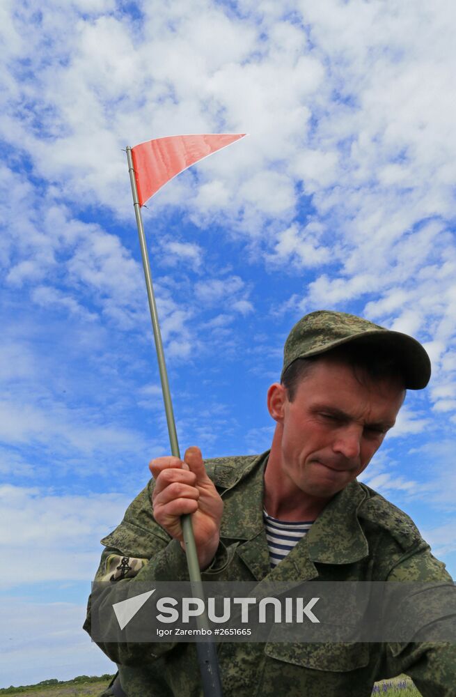 Competition for field training of Marine coastal forces of the Navy "Baltic derby-2015"