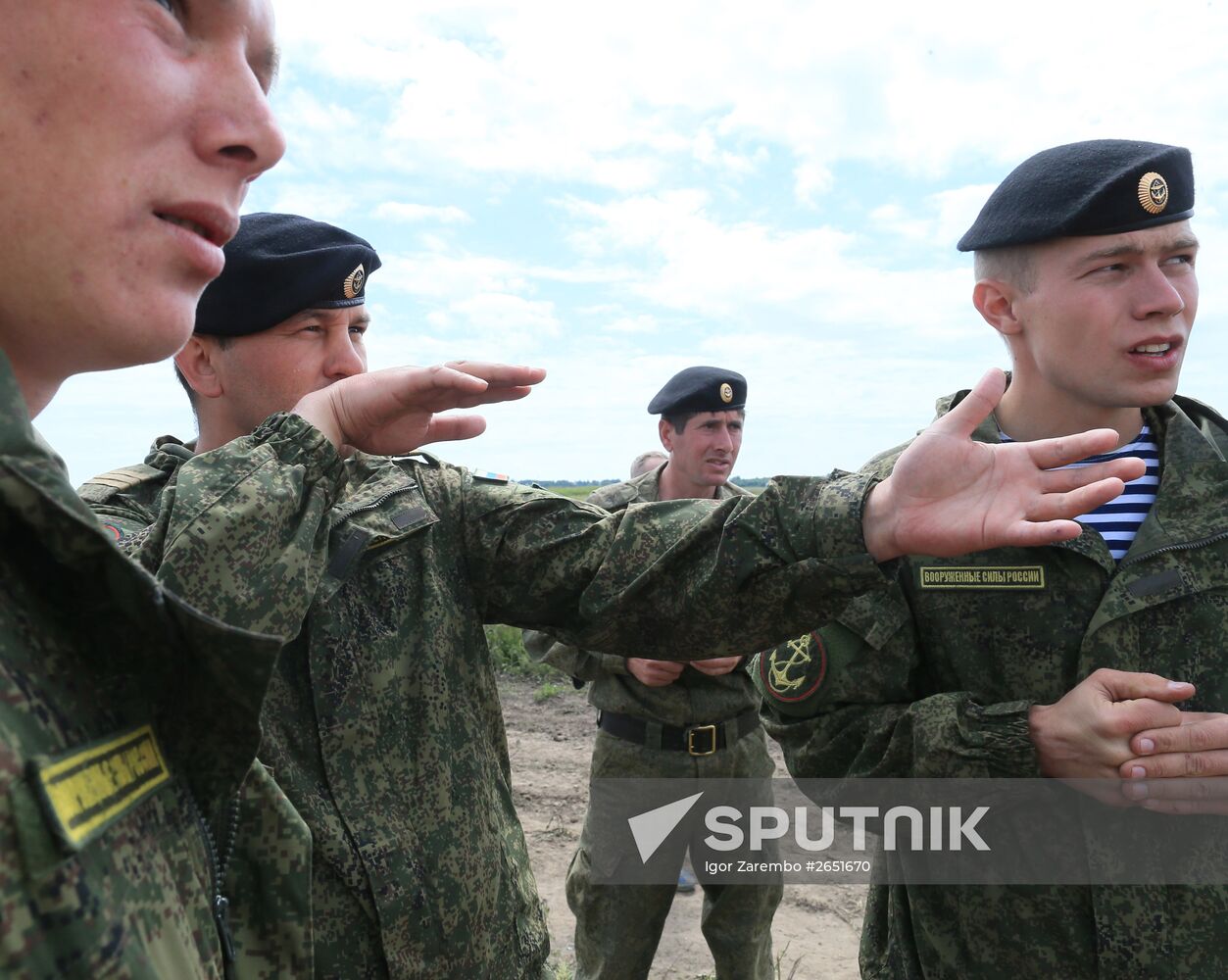 Competition for field training of Marine coastal forces of the Navy "Baltic derby-2015"