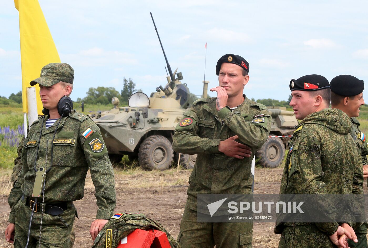 Competition for field training of Marine coastal forces of the Navy "Baltic derby-2015"