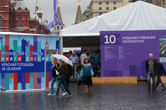 Books of Russia Festival on Moscow's Red Square. Day Three