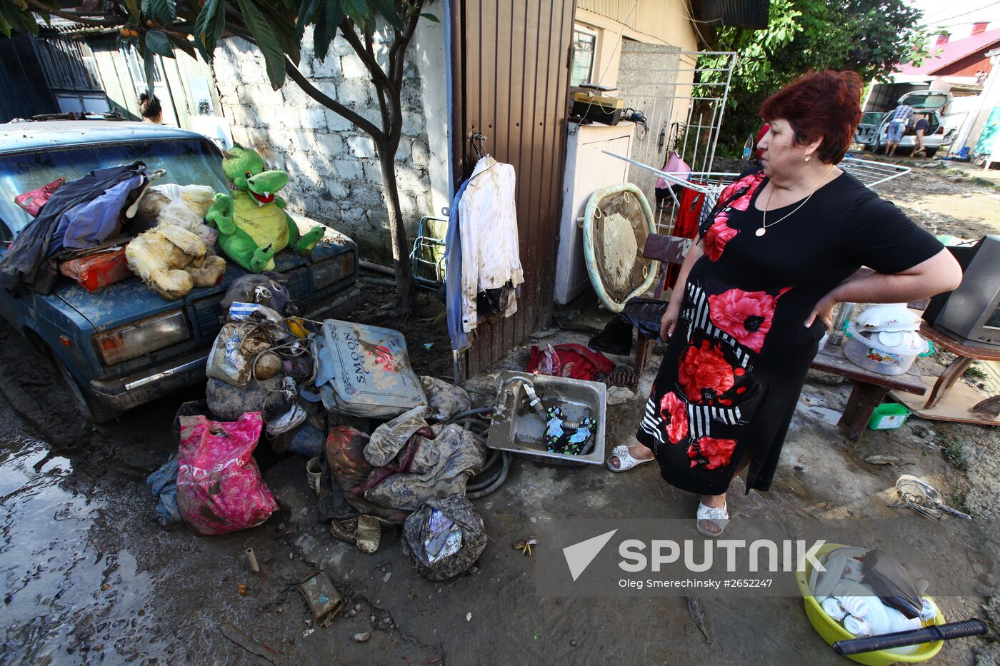 Flood recovery in Sochi following heavy shower