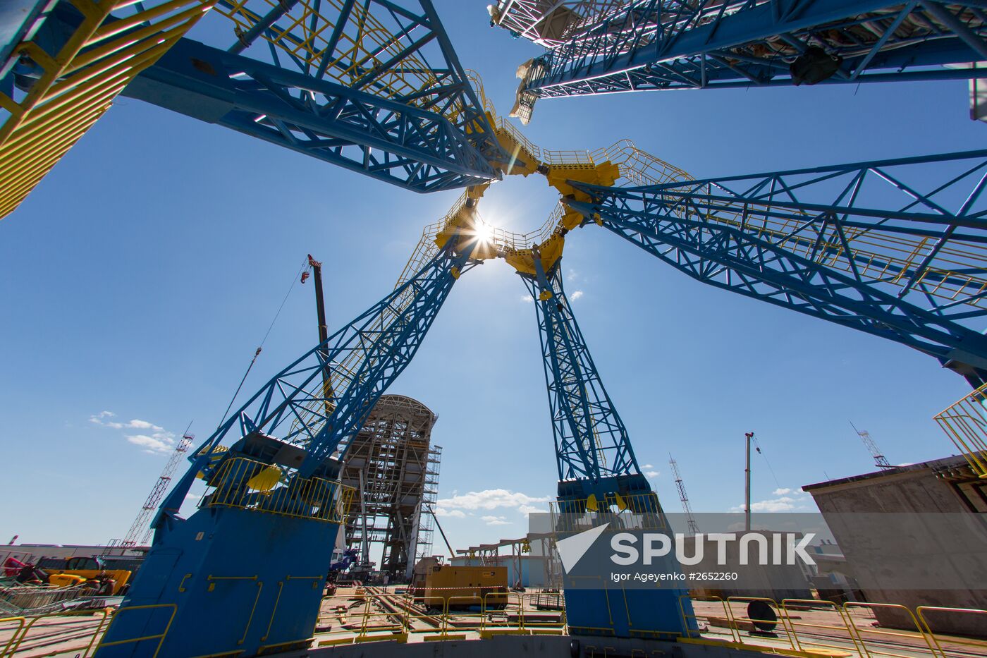 Vostochny Cosmodrome under construction