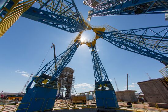 Vostochny Cosmodrome under construction