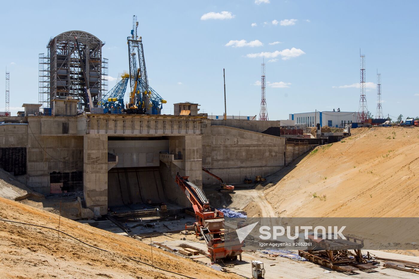 Vostochny Cosmodrome under construction