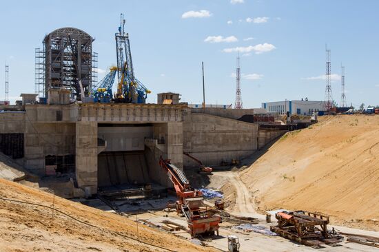 Vostochny Cosmodrome under construction