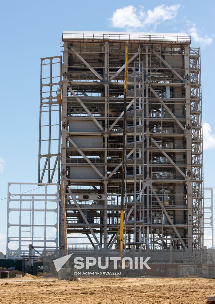 Vostochny Cosmodrome under construction