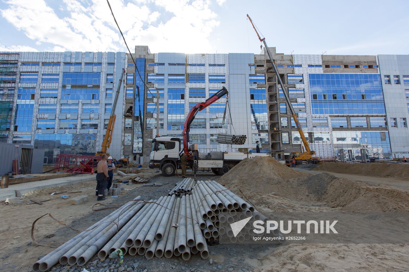 Vostochny Cosmodrome under construction