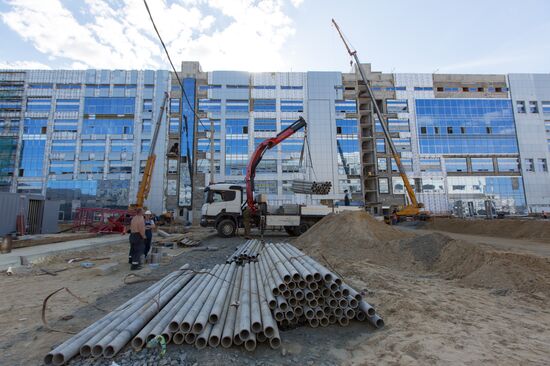 Vostochny Cosmodrome under construction