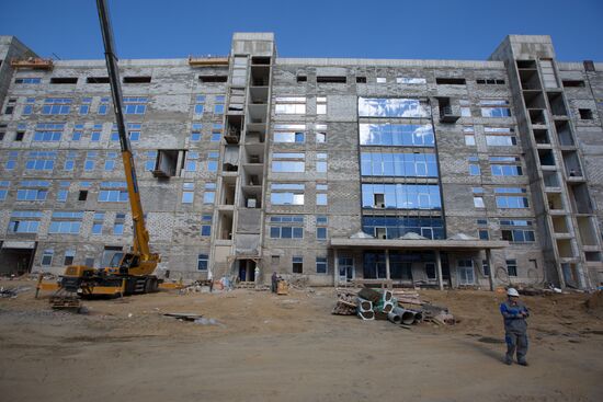 Vostochny Cosmodrome under construction