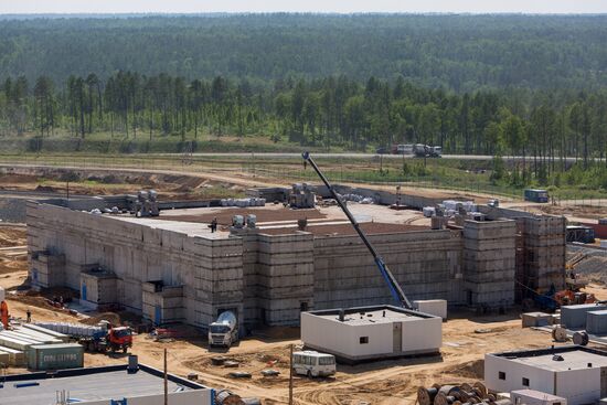 Vostochny Cosmodrome under construction