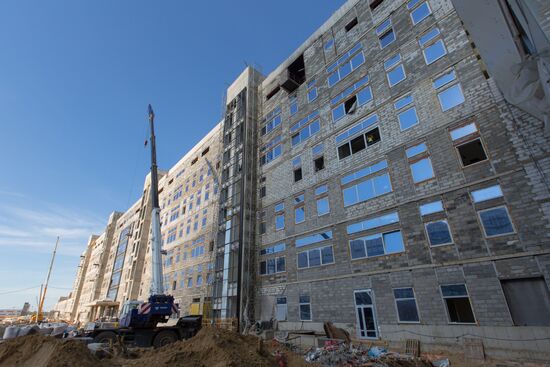 Vostochny Cosmodrome under construction