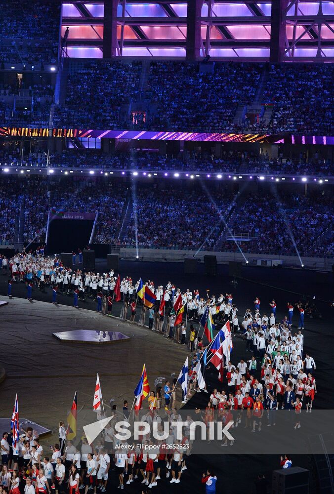 Closing ceremony of 2015 European Games