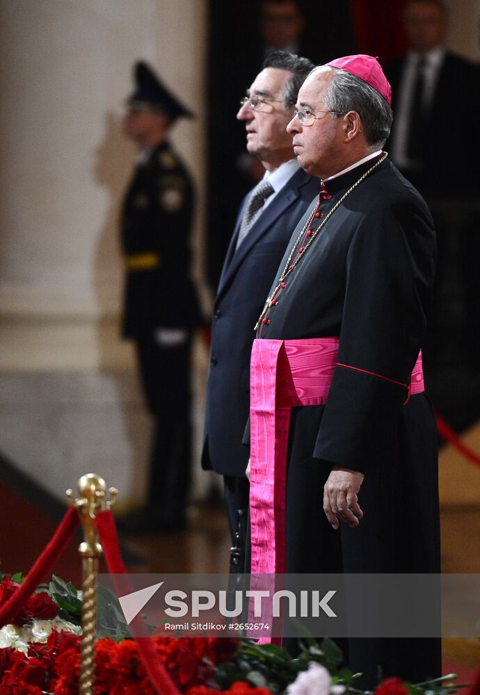 Farewell ceremony for Yevgeny Primakov