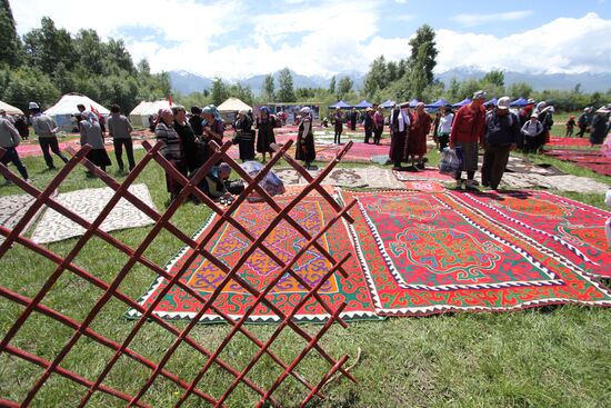 Kyrgyz Syrdagy folk festival in Kyrgyzstan