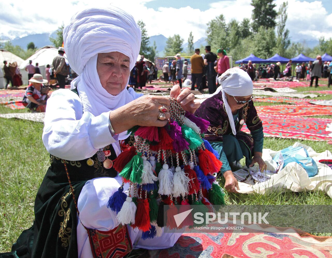 Kyrgyz Syrdagy folk festival in Kyrgyzstan