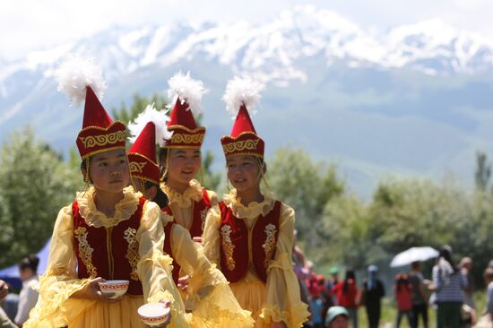 Kyrgyz Syrdagy folk festival in Kyrgyzstan
