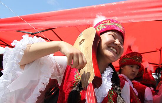 Kyrgyz Syrdagy folk festival in Kyrgyzstan