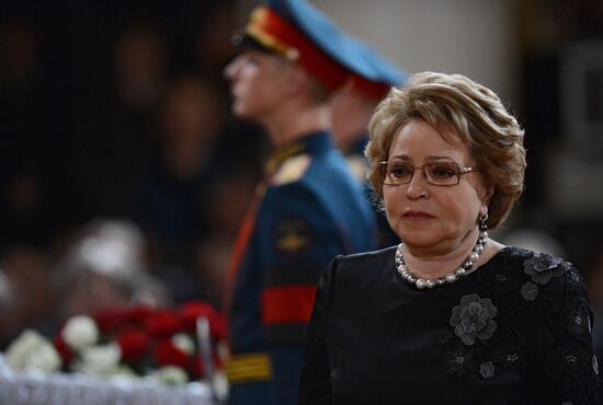 Farewell ceremony for Yevgeny Primakov