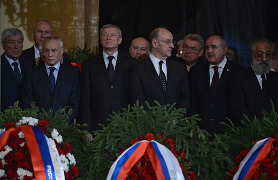 Farewell ceremony for Yevgeny Primakov