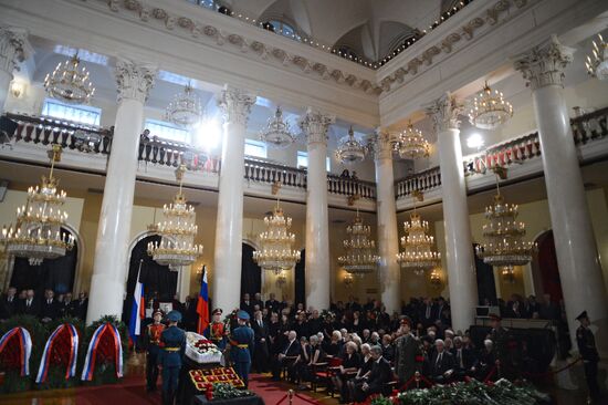 Farewell ceremony for Yevgeny Primakov