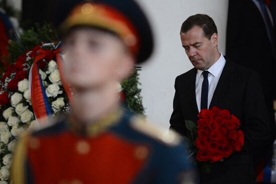 Farewell ceremony for Yevgeny Primakov