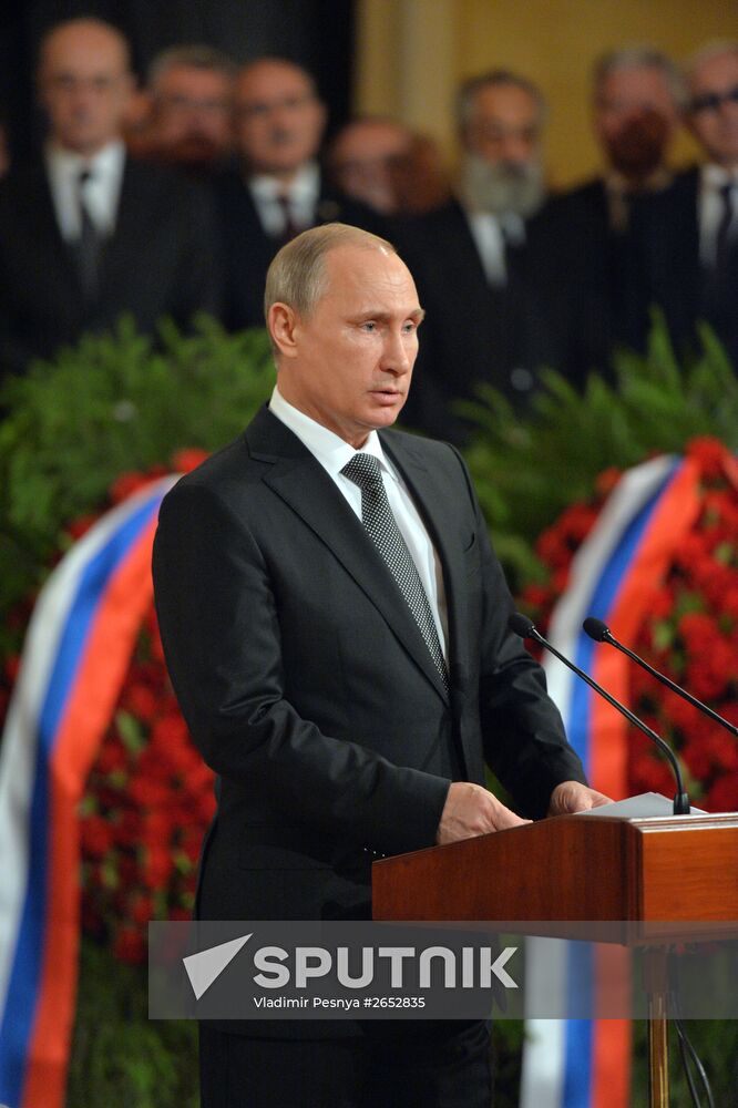 Farewell ceremony for Yevgeny Primakov
