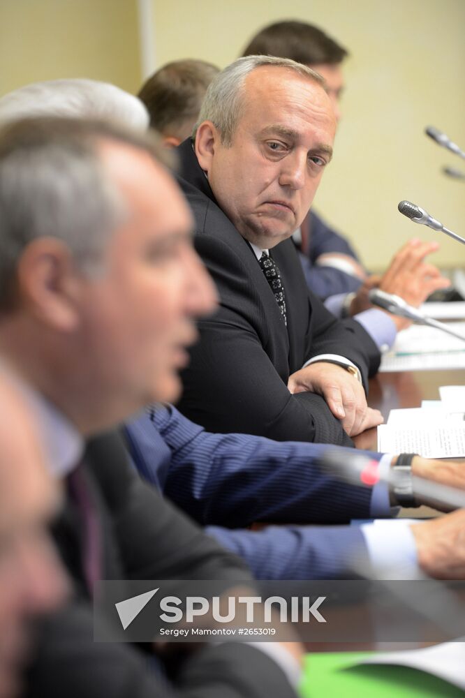 Deputy Prime Minister D.Rogozin meets with members of United Russia faction in State Duma