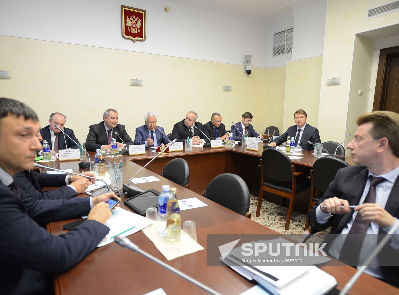 Deputy Prime Minister D.Rogozin meets with members of United Russia faction in State Duma